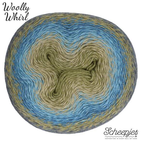 Scheepjes Woolly Whirl - 473 Kiwi Drizzle