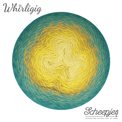 Scheepjes Whirligig - 203 Teal To Yellow