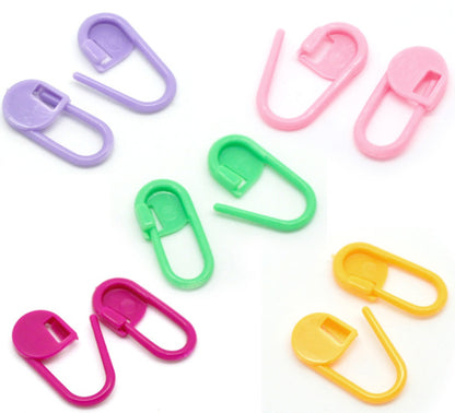 Locking Stitch Markers Pack of 20 (4 of each colour)