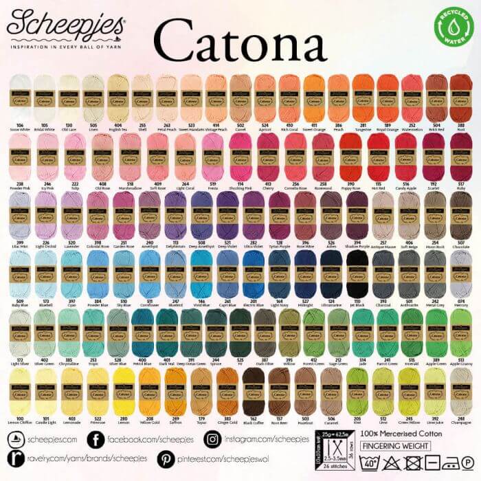 Scheepjes Catona Yarn Colour Pack