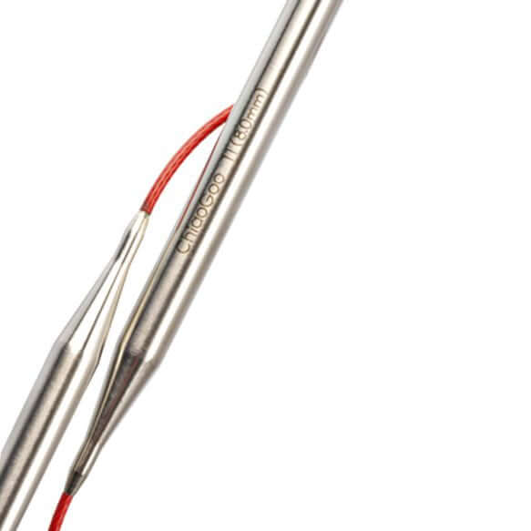 ChiaoGoo Red Lace Fixed Circular Knitting Needle - 80cm