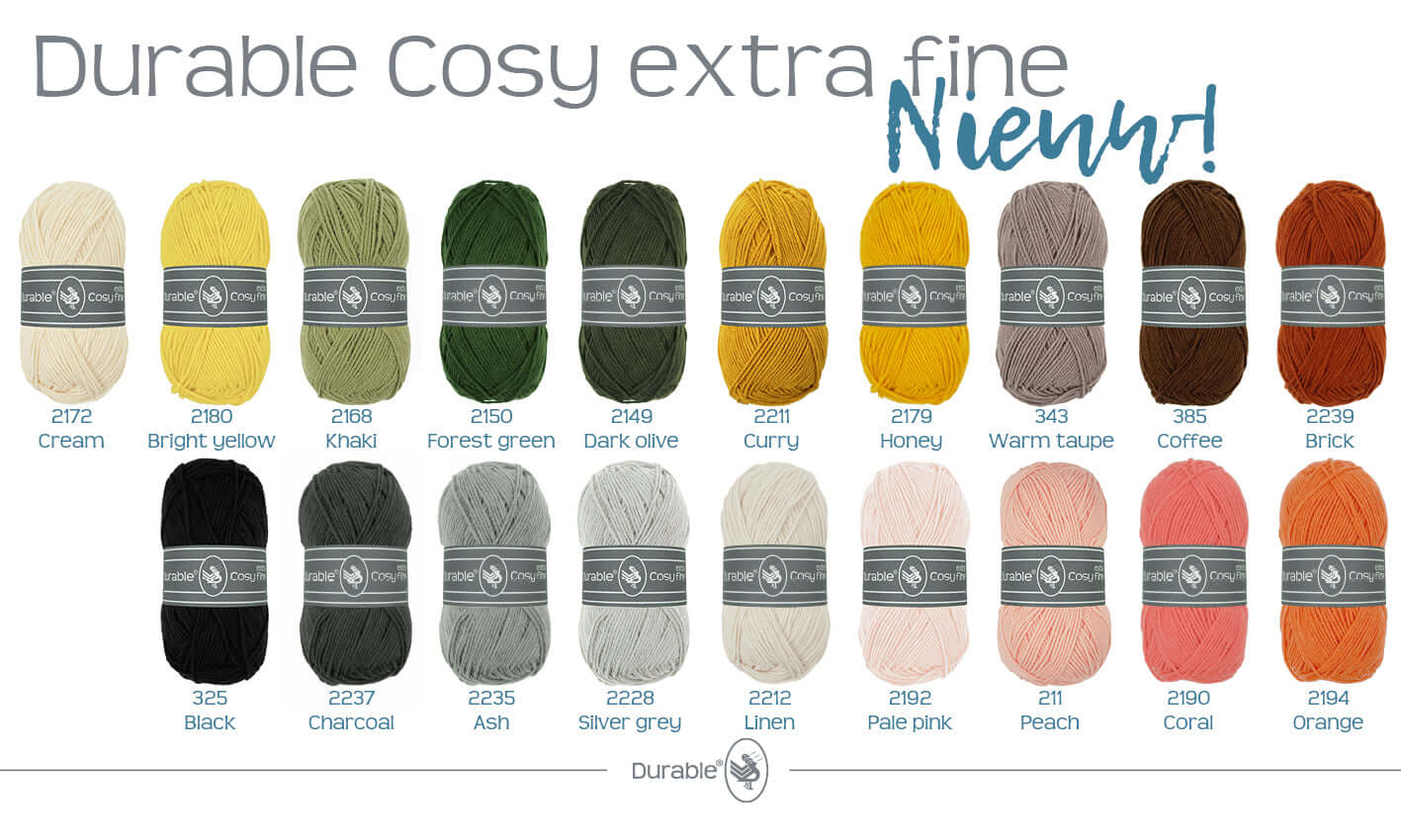 Durable Cosy Extra Fine - 385 Coffee