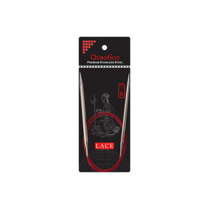 ChiaoGoo Red Lace Fixed Circular Knitting Needle - 80cm