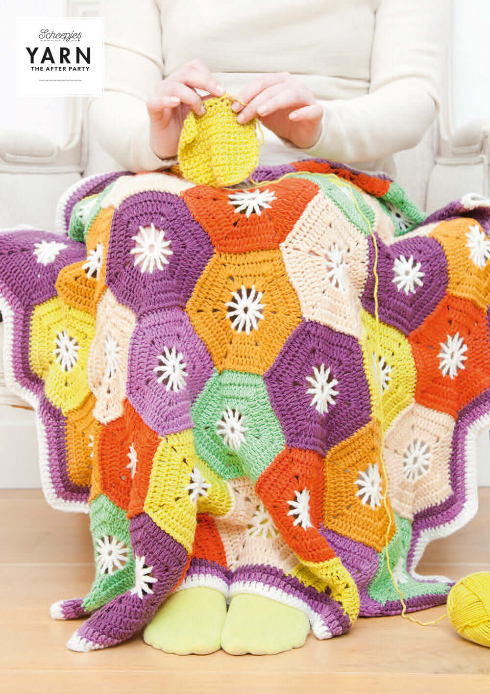 Scheepjes Yarn The After Party no. 14 - Hexagon Blanket (booklet) - (Crochet)