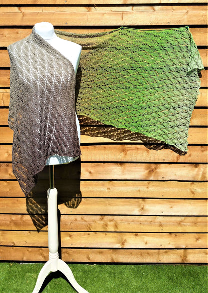 Leaf Shawl Pattern - Instant Download (Knit)