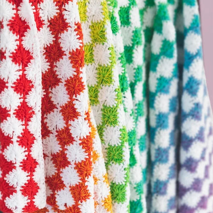 Rainbow Catherine Wheel Blanket by Haak Maar Raak - Yarn Kit