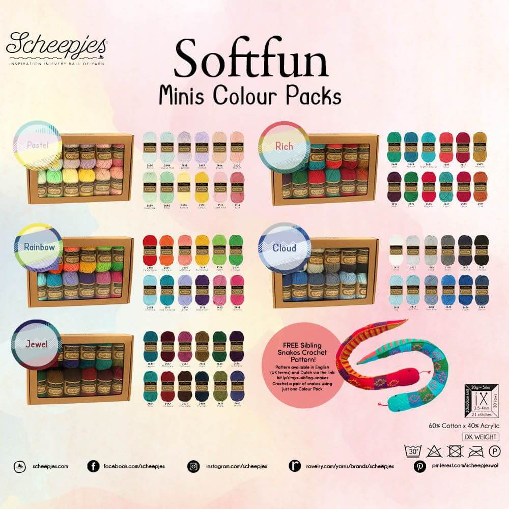 Scheepjes Softfun Minis Colour Pack - Rainbow