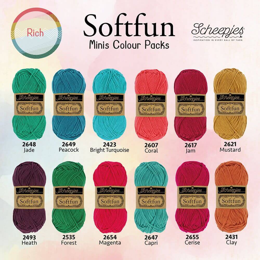 Scheepjes Softfun Minis Colour Pack - Rich