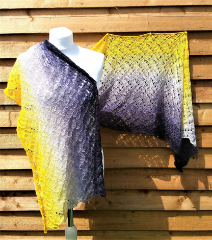Waves Shawl Pattern - Instant Download (Knit)