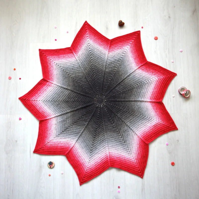 Raspberry Road Blanket by Haak Maar Raak - Yarn Kit