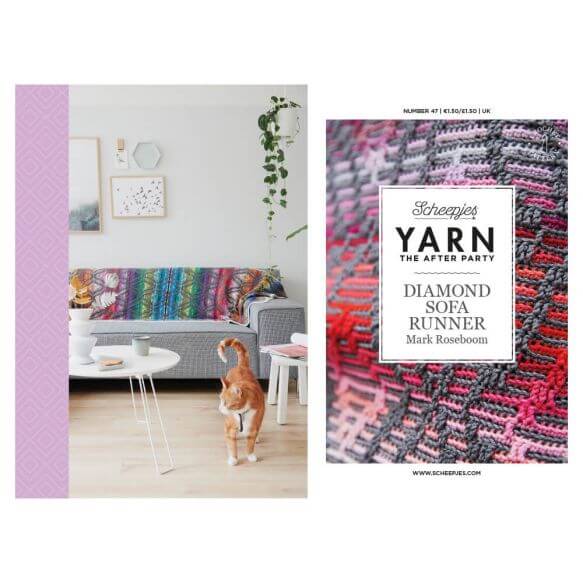 Scheepjes Yarn The After Party no. 47 - Diamond Sofa Runner (booklet) - (Crochet)