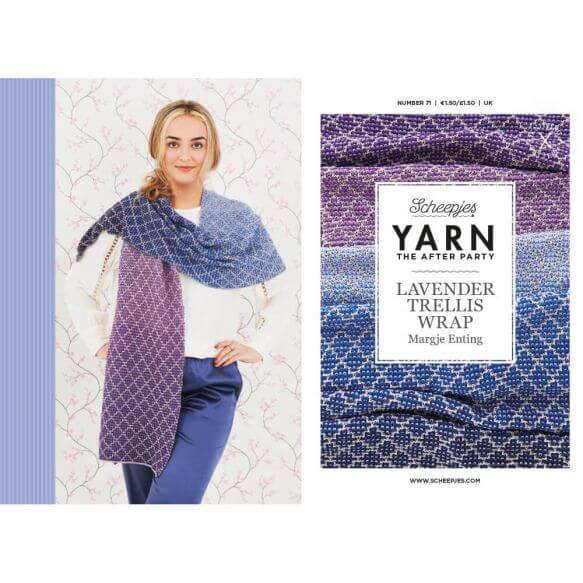 Scheepjes Yarn The After Party no. 71 - Lavender Trellis Wrap (booklet) - (Knit)