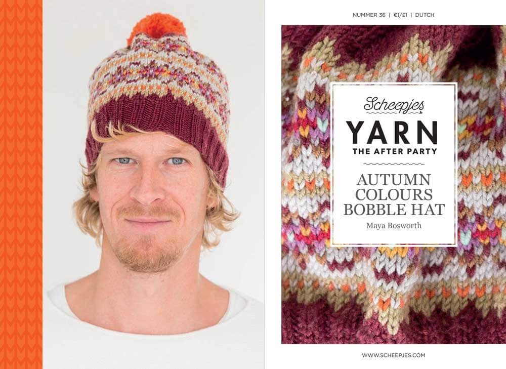 Scheepjes Yarn The After Party no. 36 - Autumn Colours Bobble Hat (booklet) - (Knit)