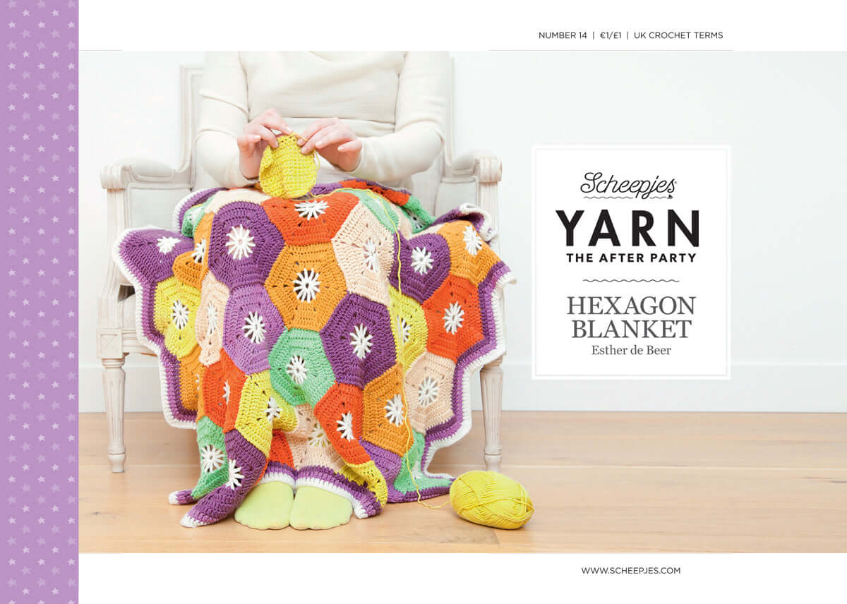 Scheepjes Yarn The After Party no. 14 - Hexagon Blanket (booklet) - (Crochet)