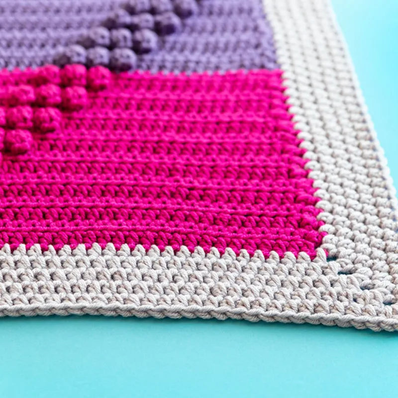 Bobble Track Play Blanket by Haak Maar Raak - Yarn Kit