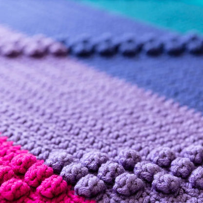 Bobble Track Play Blanket by Haak Maar Raak - Yarn Kit