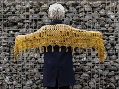 Lemon Bon Bon Shawl Pattern US Crochet - Instant Download