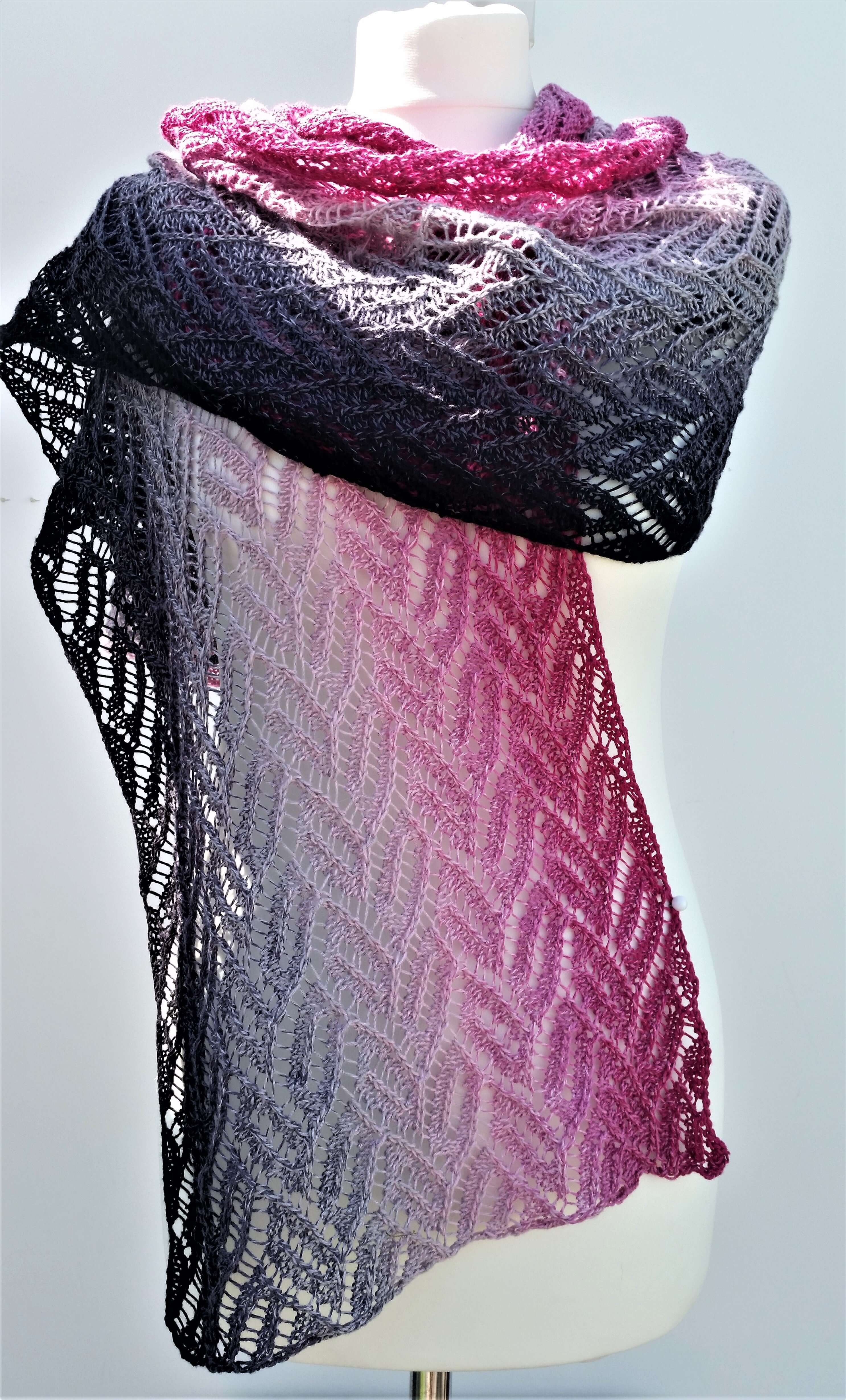 Lacey Shell Shawl Pattern Lacey Shawl Pattern - Instant Download (Knit)