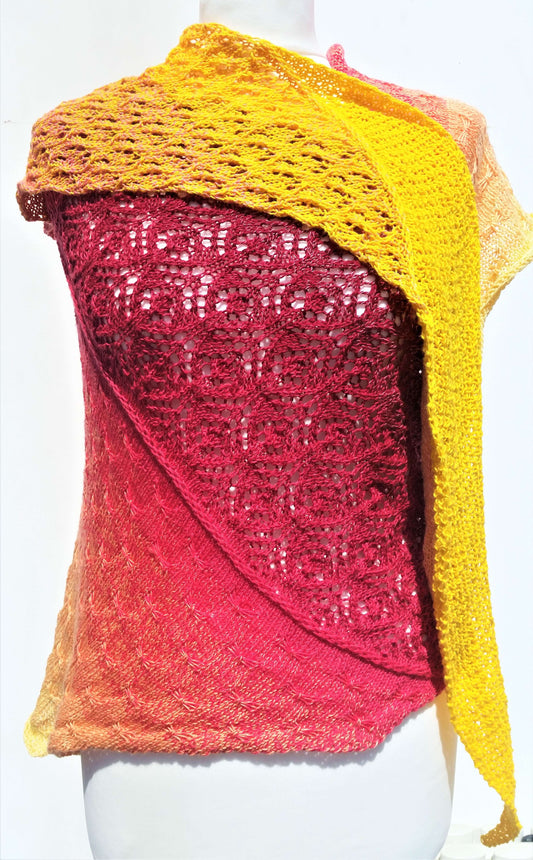 Mixed Up Shawl Pattern - Instant Download (Knit)