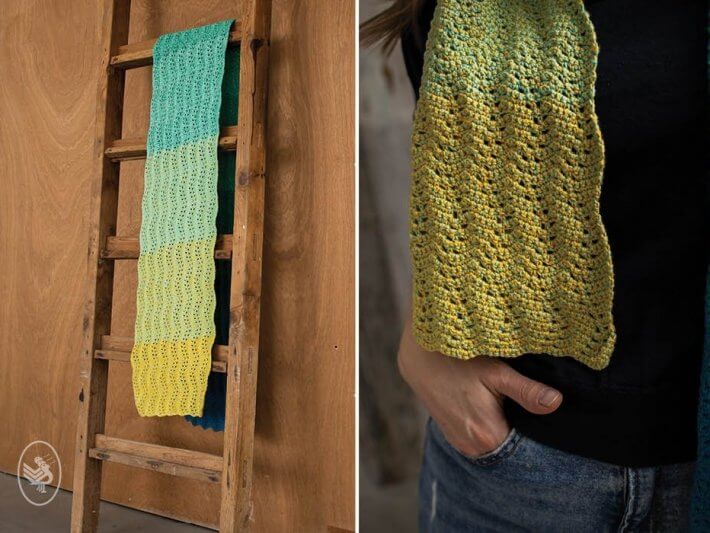 Sea Breeze Shawl Pattern UK Crochet - Instant Download