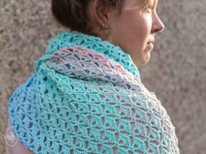 Unicorn Shawl Pattern UK Crochet - Instant Download