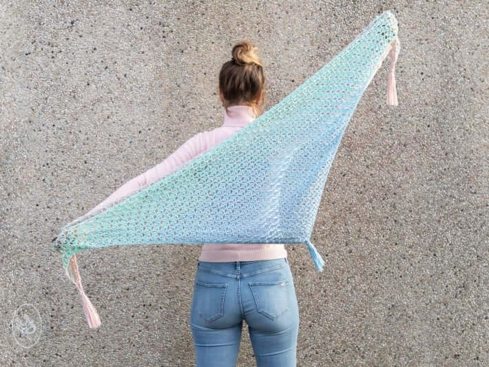 Unicorn Shawl Pattern US Crochet - Instant Download